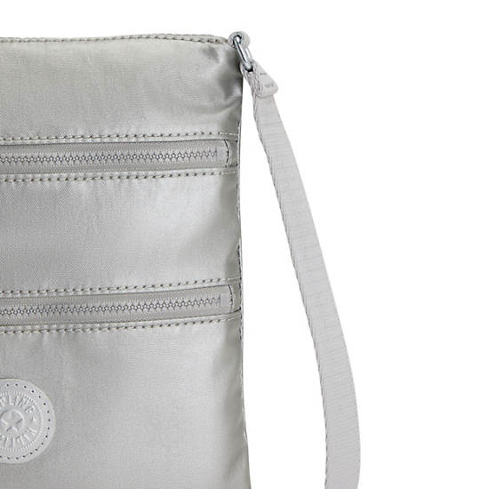 Kipling Keiko Metallic Crossbody Mini Çanta Gümüş | TR 1882FD